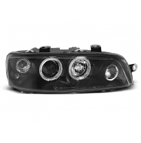Faros Delanteros Angel Eyes Fiat Punto 2 10.99-06.03 Fondo Negro