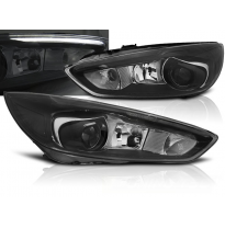 Faros Luz Diurna Ford Focus Mk3 14- Negro Led Drl