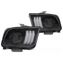 FORD DELANTEROS LUZ DIURNA MUSTANG 04-09 LUZ DE TUBO NEGRA