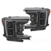FAROS DELANTEROS LED COMPLETOS NEGROS para FORD F150 MK13 17-20
