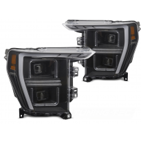 FAROS DELANTEROS LED TUBO LUZ NEGRO aptos para FORD F150 MK14 20-23