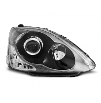 Faros Delanteros Honda Civic 04-06 Hatchback Negro