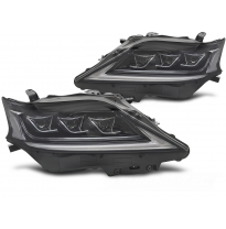 FAROS DELANTEROS LEXUS RX 12-15 LED NEGRO