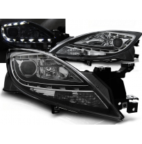 Faros Delanteros Luz Diurna Mazda 6 Ii 10-12 Fondo Negro