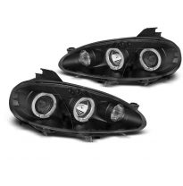 Faros Angel Eyes Negro Mazda Mx5 01-05