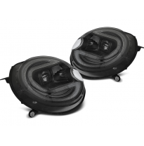 FAROS DELANTEROS FAROS DELANTEROS LUZ NEGRO LED para BMW MINI (COOPER) 06-14