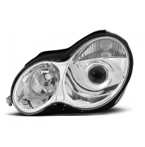 Faros Delanteros Mercedes W203 C-Klasa Año 07.00-03.04 Cromado