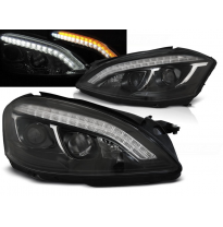 Faros Luz Diurna Mercedes W221 05-09 Daylight Xenon Negro