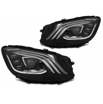 FAROS DELANTEROS FAROS LED NEGRO para MERCEDES W222 13-17