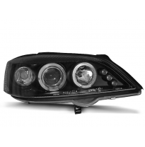 Faros Delanteros Angel Eyes Opel Astra G 02.98-02.04 Fondo Negro