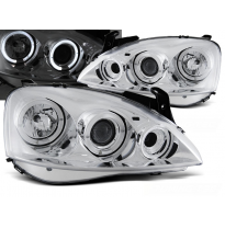 Faros Delanteros Angel Eyes Opel Corsa C 11.00 - 09.06 Cromados