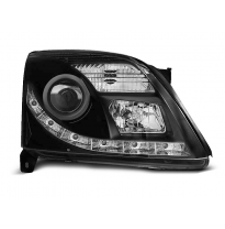 Opel Vectra C 04.02-08.05 Faros Delanteros Luz Diurna Tru Drl Ece-R87 Negro Xenon D2s