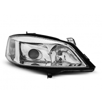 Faros Delanteros Opel Astra G 09.97-02.04 Cromado H7