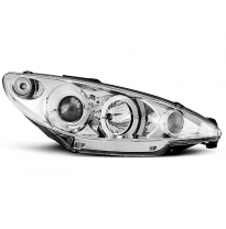 Faros Delanteros Angel Eyes Peugeot 206 02- Angel Eyes Cromados