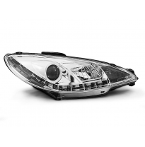 Peugeot 206 10.98-02 Faros Delanteros Luz Diurna Cromados
