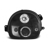 Faros Delanteros Angel Eyes Renault Twingo 03.93-09.98 Fondo Negro