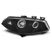 Faros Delanteros Angel Eyes Renault Megane Ii 11.02-12.05 Fondo Negro