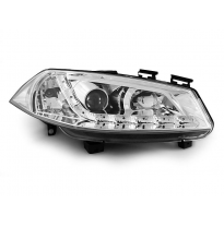 Renault Megane Ii 11.02-12.05 Faros Delanteros Luz Diurna Cromados