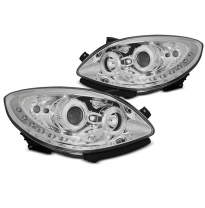 Faros Delanteros Luz Diurna Renault Twingo 07-11 Daylight Cromado