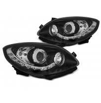 Faros Delanteros Luz Diurna Renault Twingo 07-11 Daylight Negro