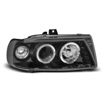 Faros Delanteros Angel Eyes Seat Ibiza / Cordoba/ Polo Variant, Sedan 10.93-08.99 Fondo Negro