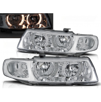 Faros Delanteros Angel Eyes Seat Leon / Toledo 04.99-08.04 Cromados