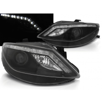 Faros Luz Diurna Seat Ibiza 6j 06.08-12  Negro