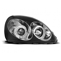 Faros Delanteros Angel Eyes Toyota Yaris 04.99-09.03 Fondo Negro