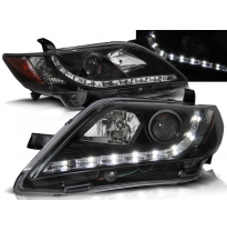 Faros Delanteros Luz Diurna Toyota Camry 6 Xv40 06-09 Fondo Negro