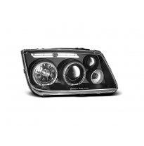 Faros Delanteros Angel Eyes Vw Bora 09.98-07.05 Negro