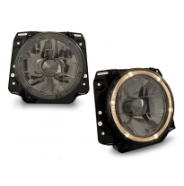 Faros Delanteros Vw Golf Ii 2 08.83-08.91 Angel Eyes Ahumado Externo