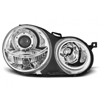 Faros Delanteros Angel Eyes Vw Polo 9n 11.01-04.05 Angel Eyes Cromados