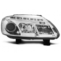 Vw Touran 02.03-10.06 / Caddy Faros Delanteros Luz Diurna Cromados