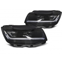 FAROS LED NEGROS DRL para VW T6 15-19