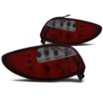 Pilotos Traseros Peugeot 206 10.98- Rojo Ahumado