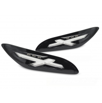 INTERMITENTE TRASERO LED NEGRO BRILLANTE PARA VESPA SPRINT / PRIMAVERA 150cc