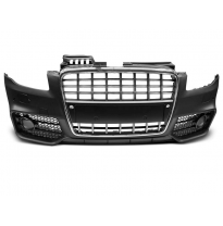 Paragolpes Delantero Audi A4 04-08 S-Line Cromado Negro Pdc