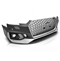 Paragolpes Delantero Audi A4 B9 08.15-19 Silver- Black Rs4 Style Pdc