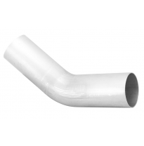 AEM Tuberia universal TUBE; 3.5&quot; DIA. AL, 45 DEG BEND, 1D