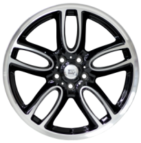 Llanta Wsp Italy MINI  R8X19 W1654 AMSTEL ET57 -DG 5X112 66,5 Glossy Blac POL6 +  m