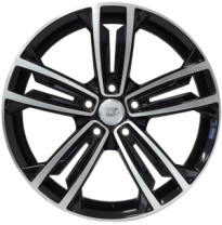Llanta Wsp Italy VW    R7.5X18 W471 NAXOS ET49 5X112 57.1 GLOSSY BLACK POL +  m