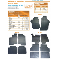 Alfombra 100% Goma a Medida Bmw Serie 5 E-34 4 -Puertas  Año 87- 98