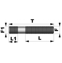 Esparrago Doble Rosca M14x1,50 L80mm