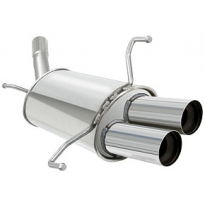 Escape Powersprint Opel Corsa C 1.2 16v 10/00- <Br>2x ø 70 Mm Homologado Sa2