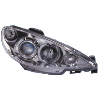 Faros Delanteros Kl Chrome Pe 206 02- + Gti 99- + Ha