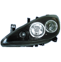 Faros Delanteros Kl Pe 307 01-05 Black + Halorim