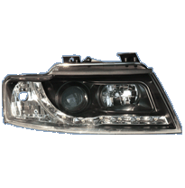 Faros Luz Diurna Au A4 B6 Cabrio 02- Black