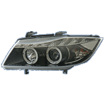 Faros Luz Diurna-Look Bm 3 E90 05- Black + Halorim/Indicators