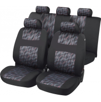Fundas Asiento 11 Piezas Lyon Negro/Gris