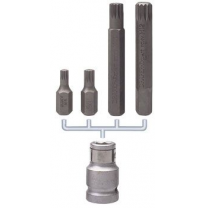 Juego De Puntas Xzn Largas 1/2&quot; 5pzs